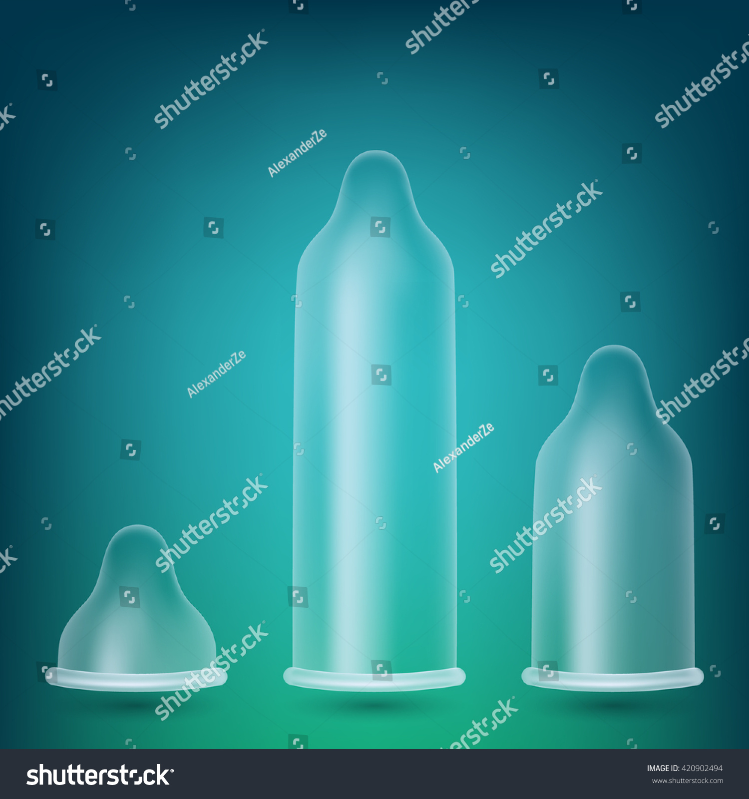 Latex Condoms Realistic Vector Illustration Condoms Without Pack 420902494 Shutterstock