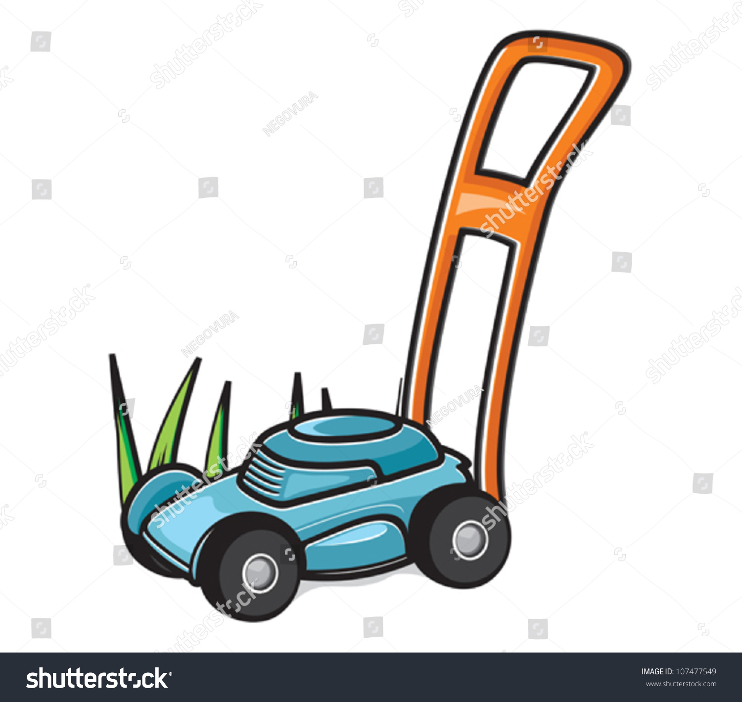 Lawn Mower Stock Vector 107477549 - Shutterstock