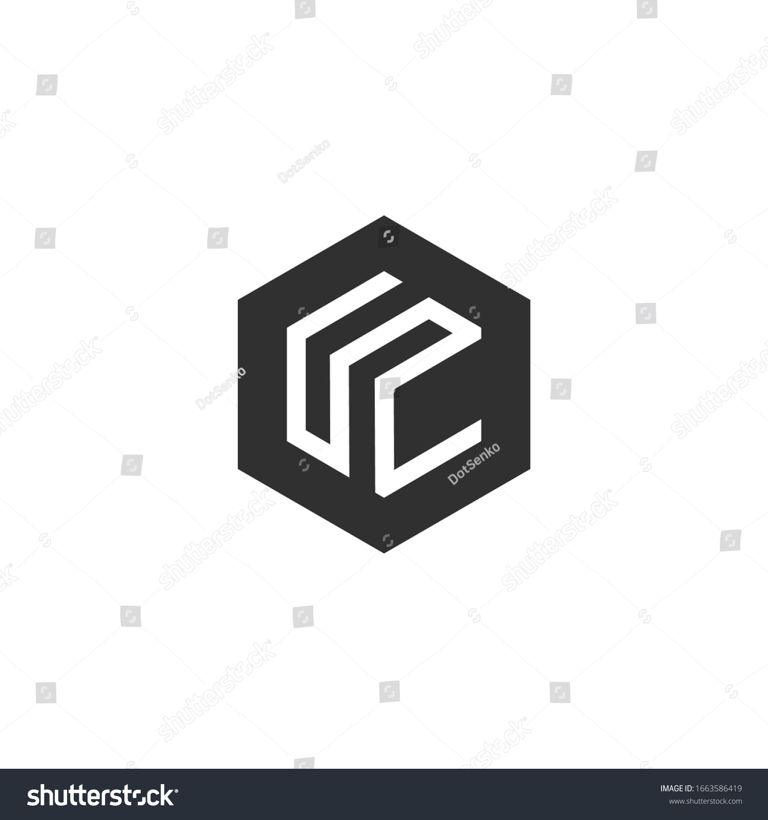 Letter Cs Sc Logo Template Vector Stock Vector Royalty Free