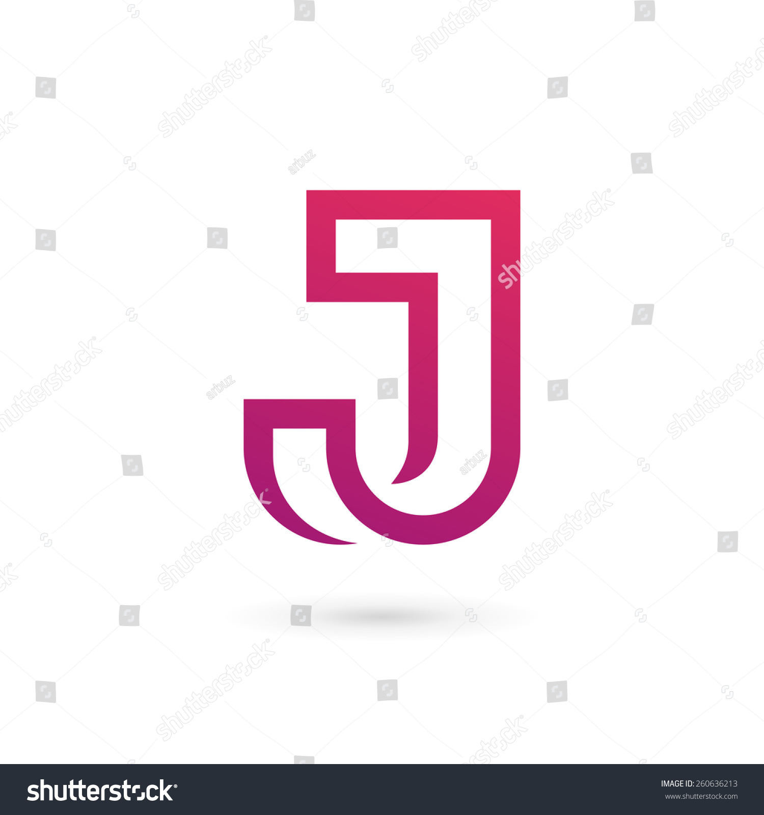 Letter J Logo Icon Design Template Elements Stock Vector Illustration Shutterstock