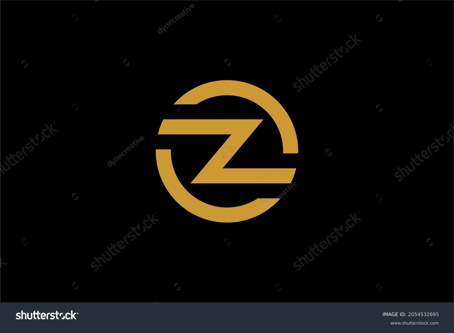 Letter Oz Logo Design Monogram O Stock Vector Royalty Free