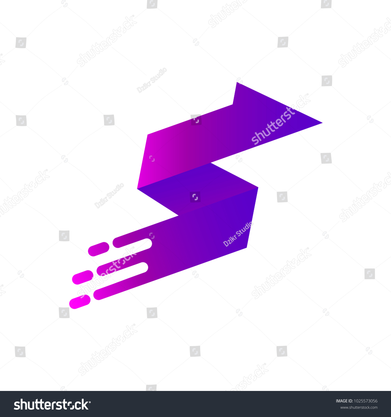 Letter S Arrow Logo Stock Vector Royalty Free Shutterstock