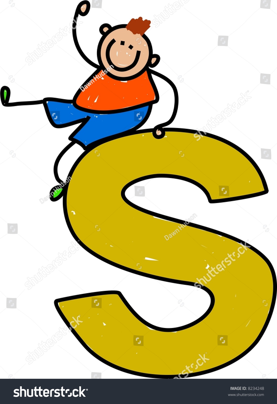 letter-s-boy-stock-vector-illustration-8234248-shutterstock