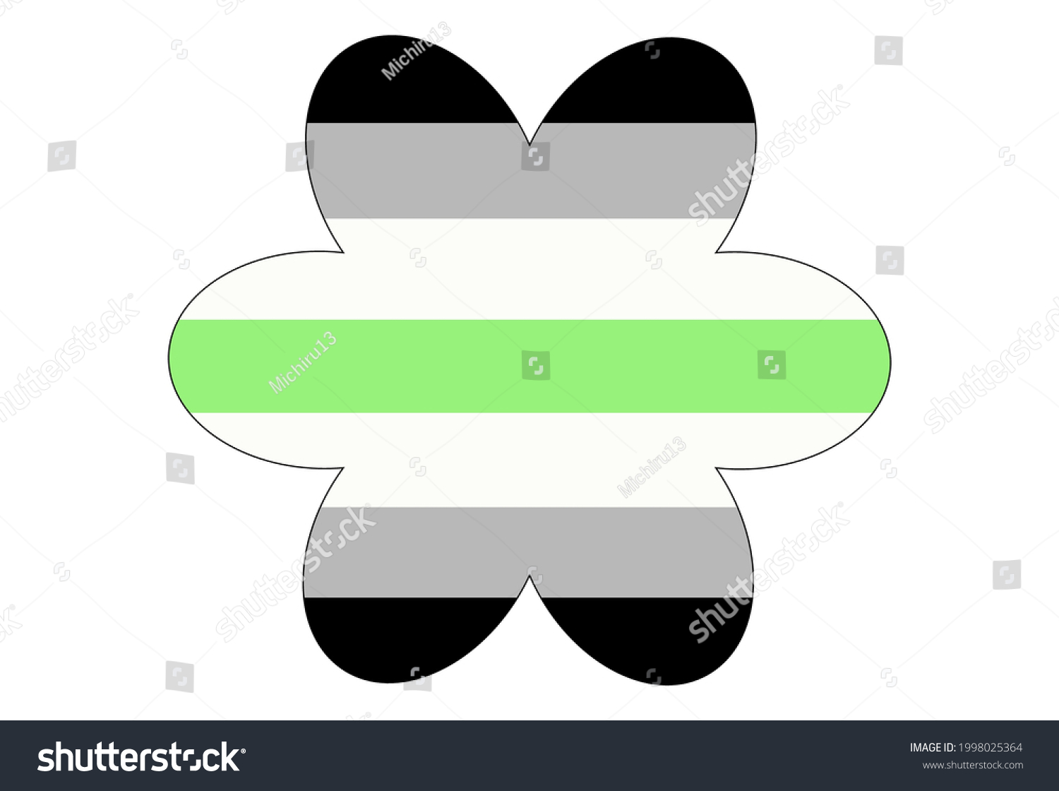 Bandera del orgullo LGBT ORGULLO Agénero vector de stock libre de