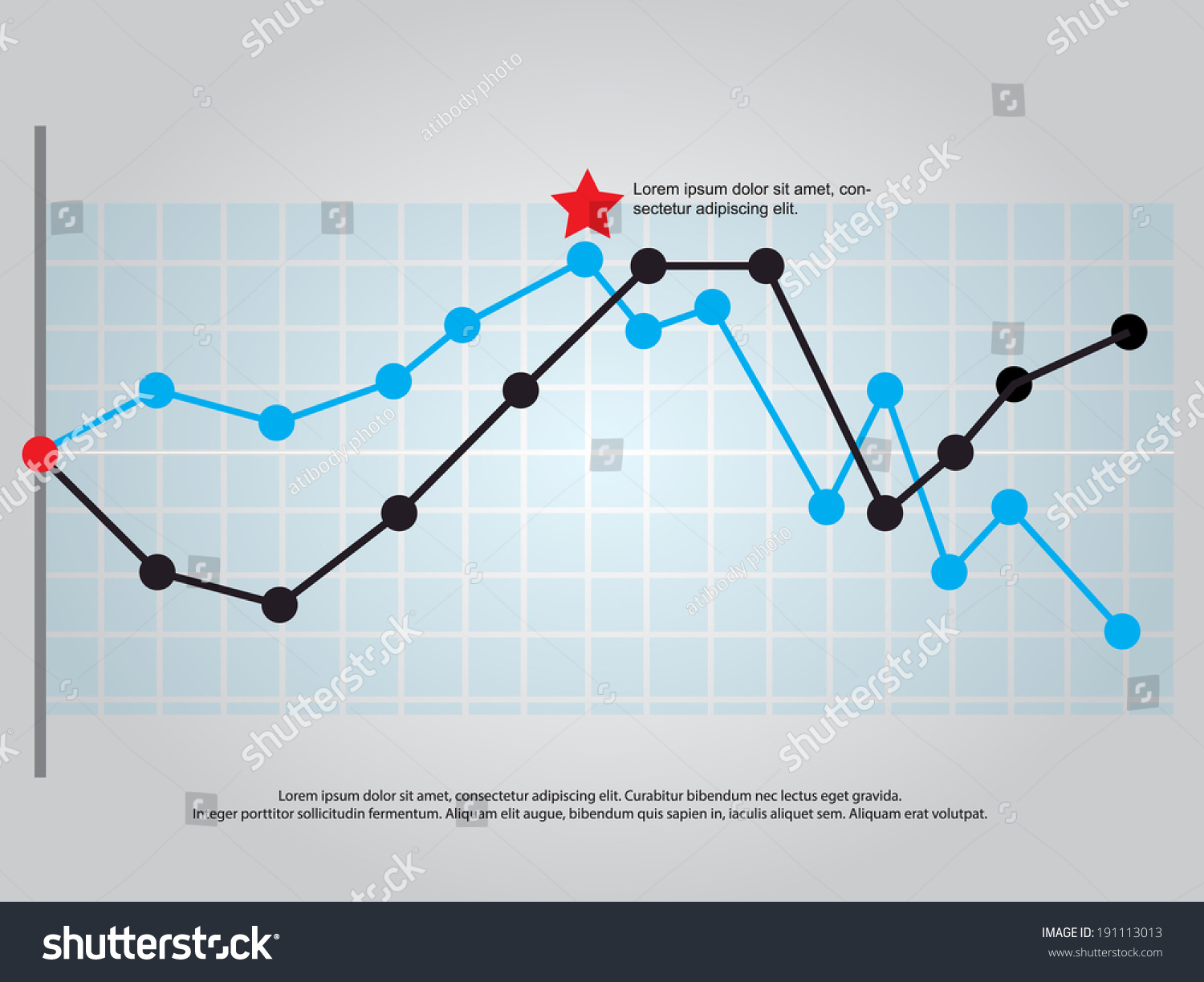 Line Graph Vector Stock Vector 191113013 - Shutterstock