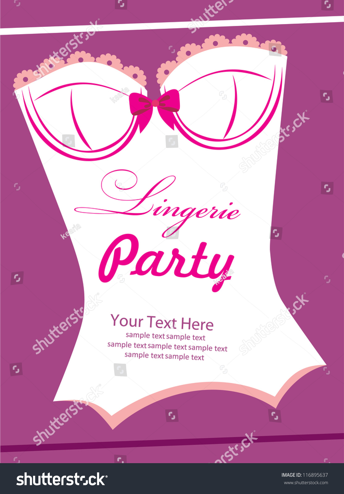 Lingerie Card Vector Illustration Shutterstock