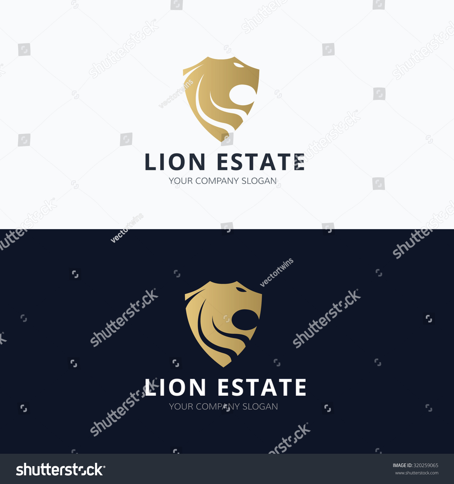 Lion Estate Real estate Logo Lion logo Vector logo template Lion Estate Real estate Logo Lion logo Vector logo template