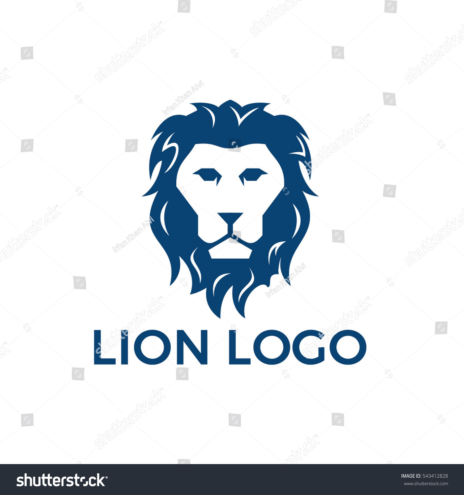 Lion Head Logo Or Icon Vector Design. - 543412828 : Shutterstock