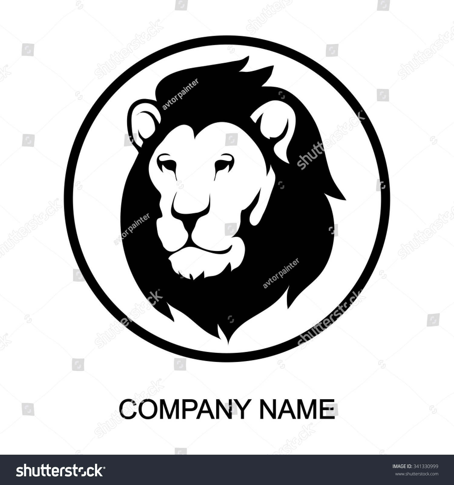 Lion Logo Stock Vector Illustration 341330999 : Shutterstock