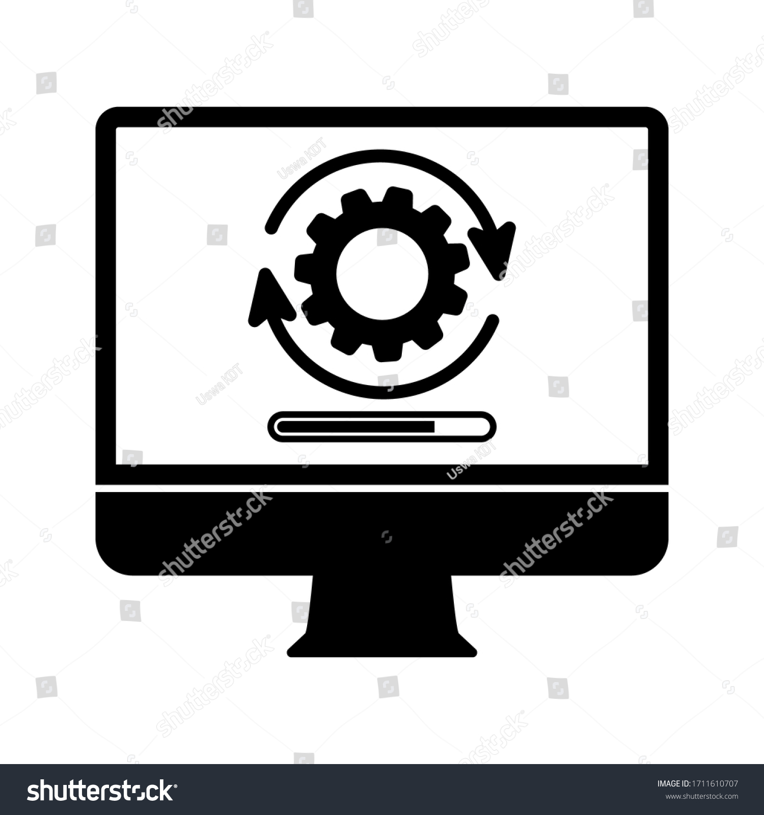 Loading Process Update System Icon Concept Stock Vector Royalty Free