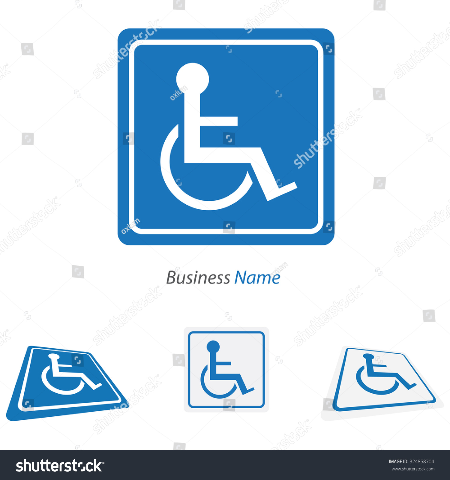 Logo Handicap Stock Vector Illustration 324858704 : Shutterstock