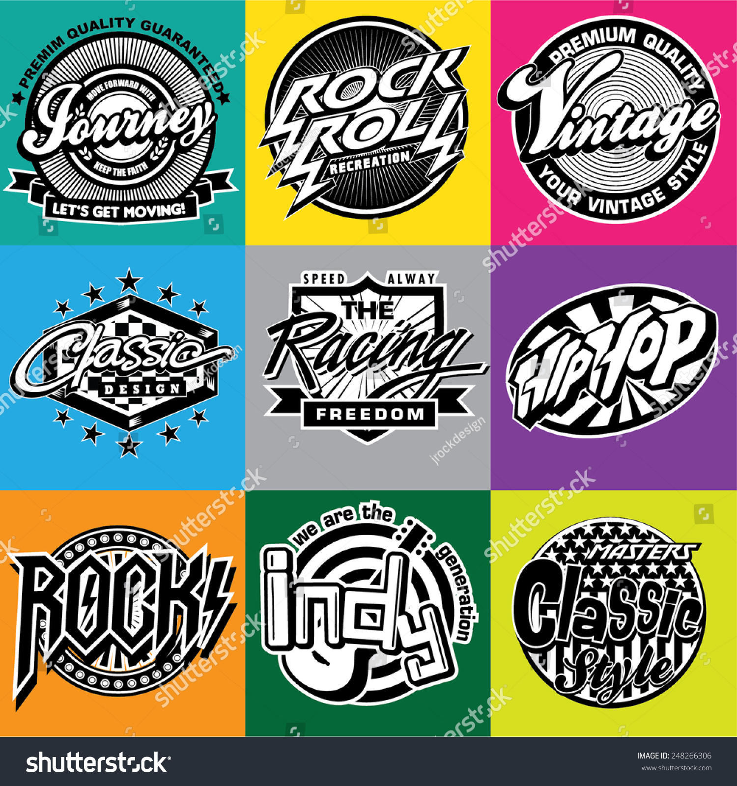 Logo Music Ilustración vectorial en stock 248266306 : Shutterstock