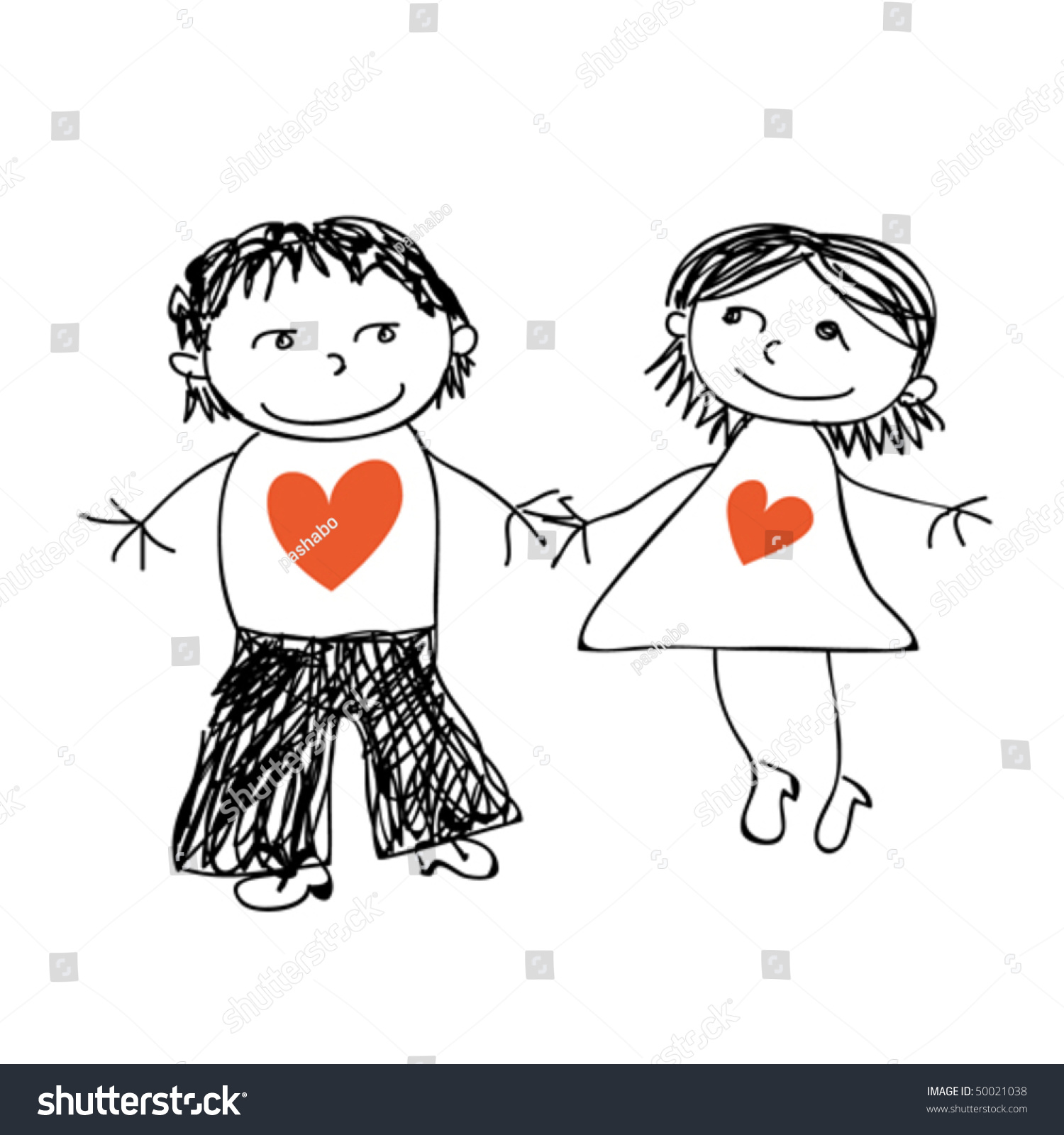 Loving Students Doodle. Stock Vector Illustration 50021038 : Shutterstock