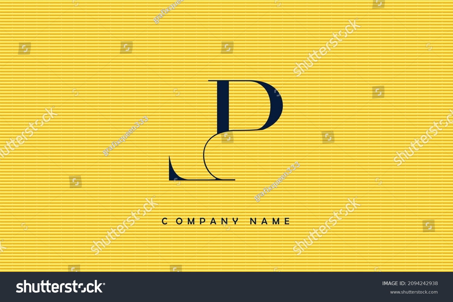 Lp Pl Alphabets Letters Logo Monogram Stock Vector Royalty Free