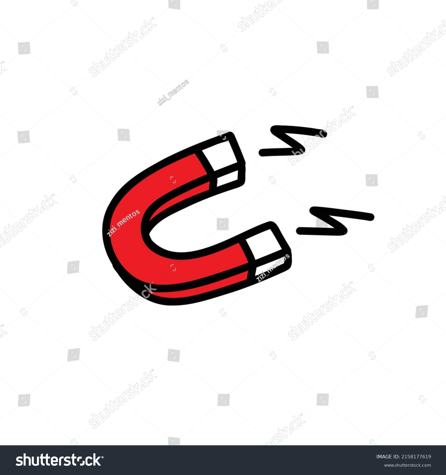 Magnet Doodle Icon Vector Illustration Stock Vector Royalty Free