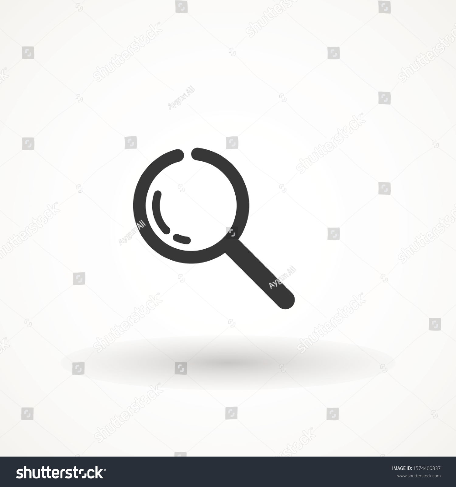 Magnify Icon Magnifying Glass Icon Vector Stock Vector Royalty Free