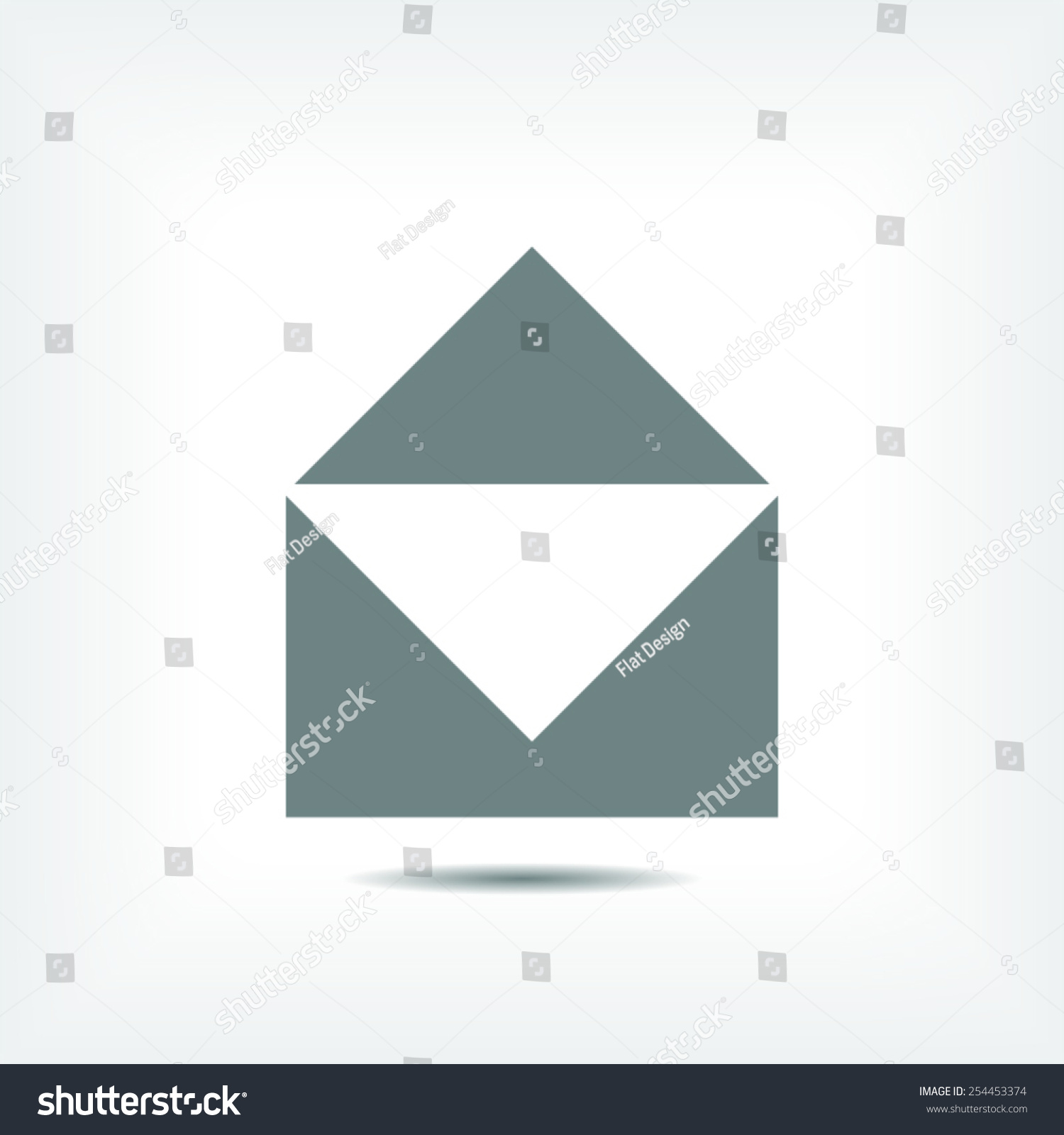 Mail icon vector illustration Flat design style Mail icon vector illustration Flat design style