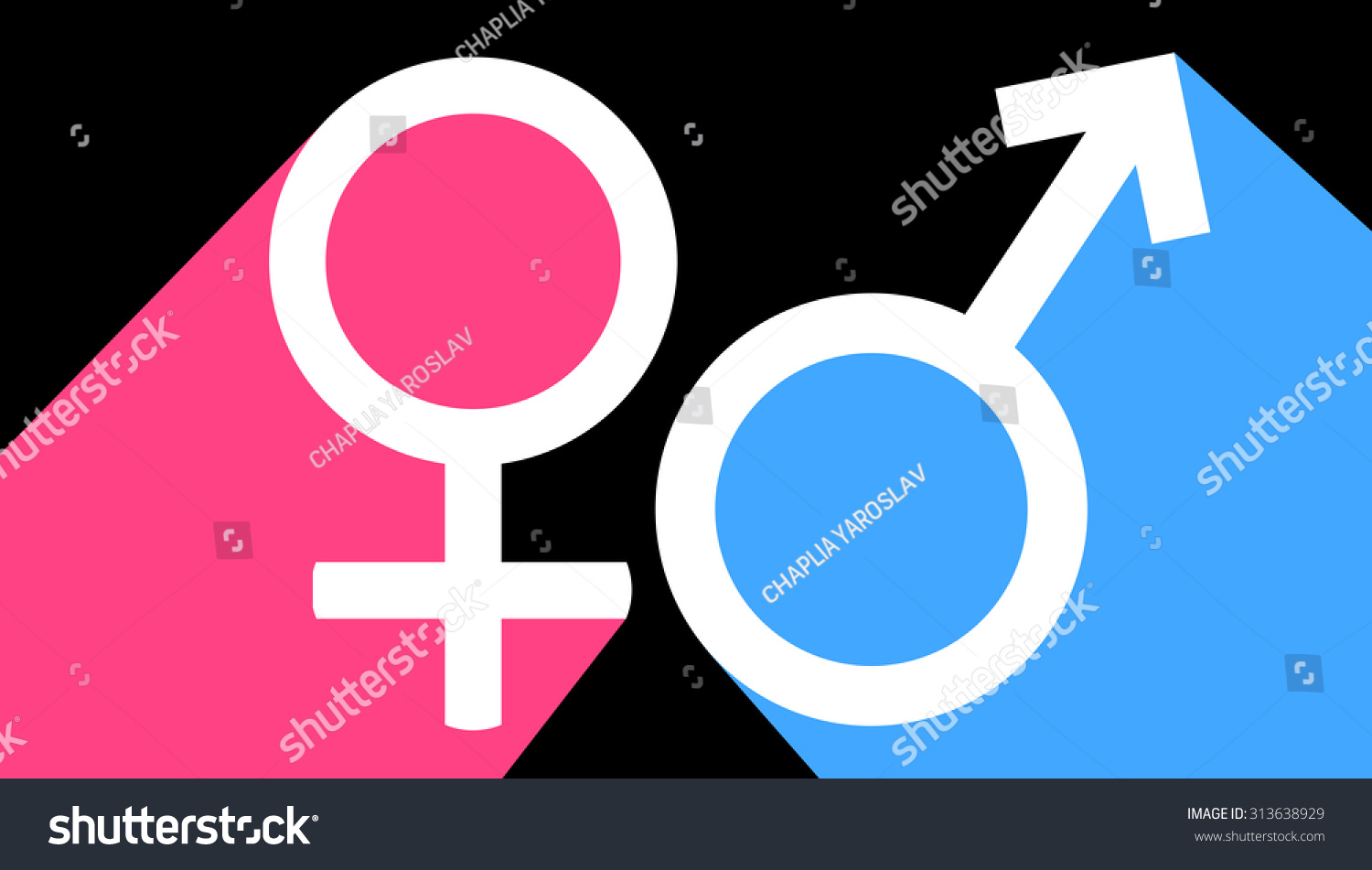 Male And Female Sex Symbol Stock Vector Shutterstock