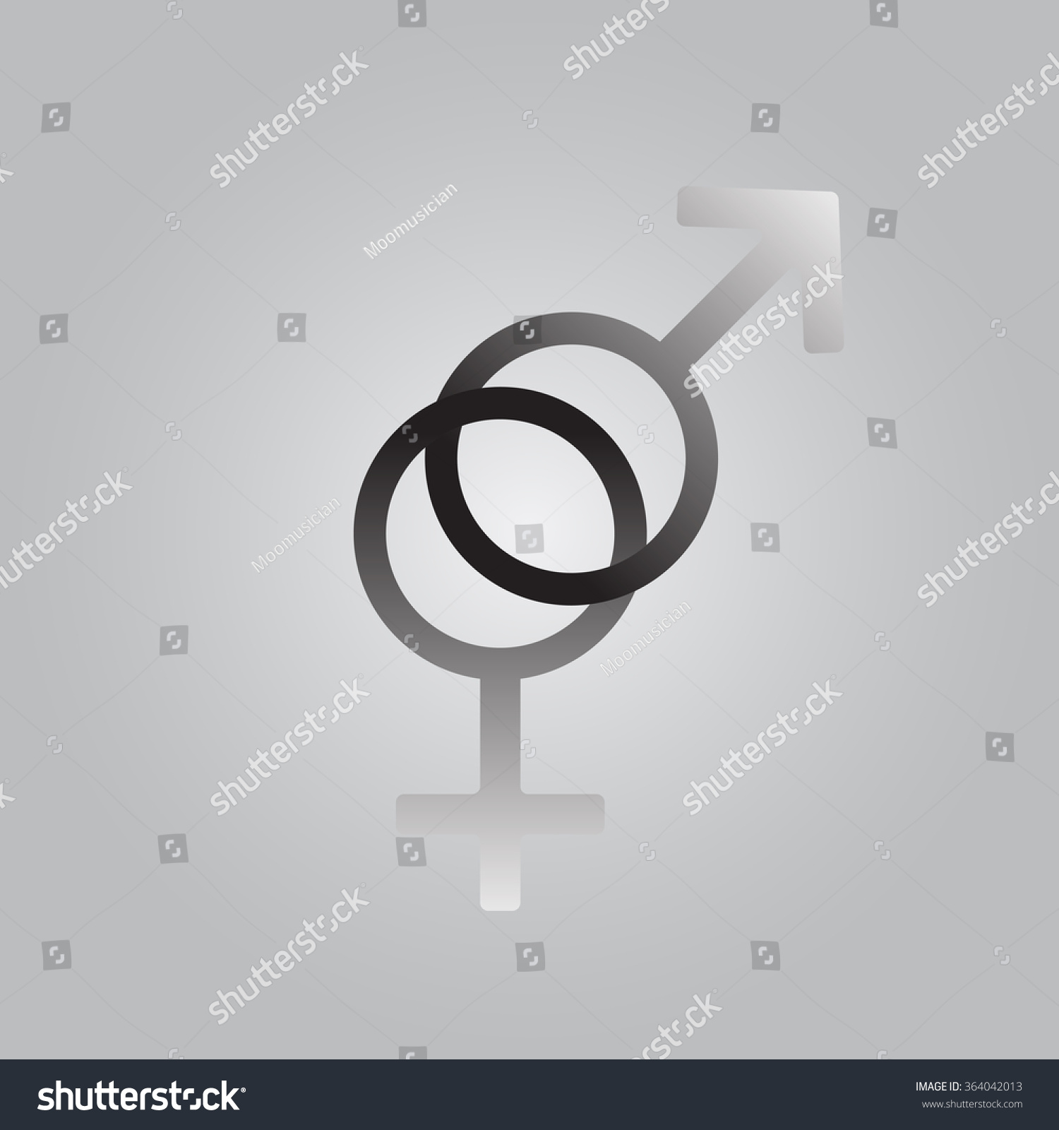 Male Female Sex Symbol Stock Vector Royalty Free 364042013 Shutterstock