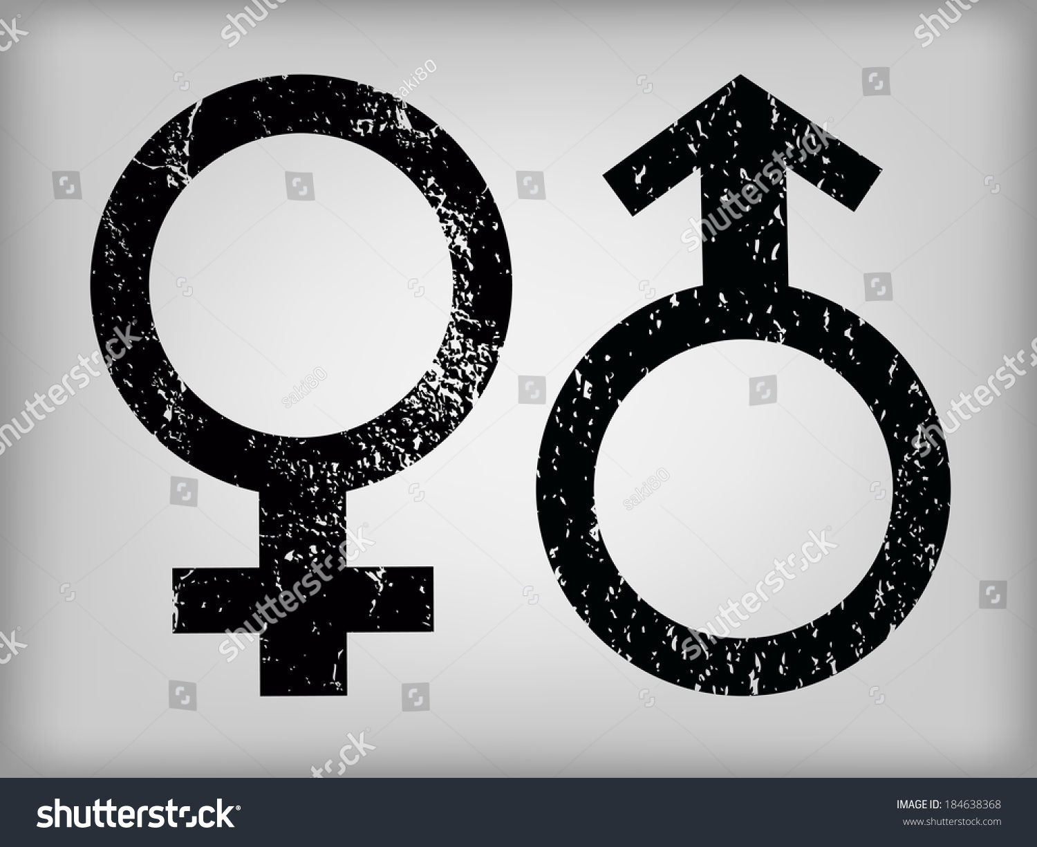 Male And Female Symbols Stock Vector Illustration 184638368 Shutterstock
