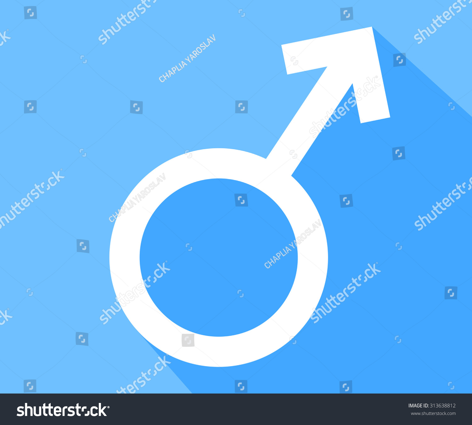 Male Sex Symbol Stock Vector Royalty Free Shutterstock