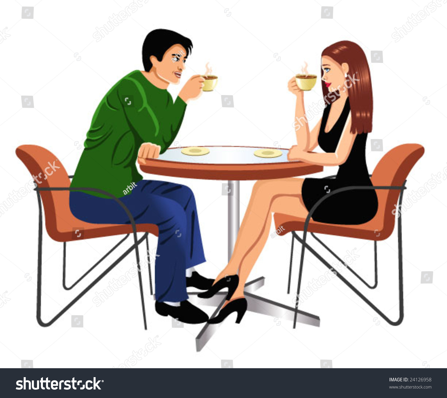 clipart woman drinking coffee - photo #31