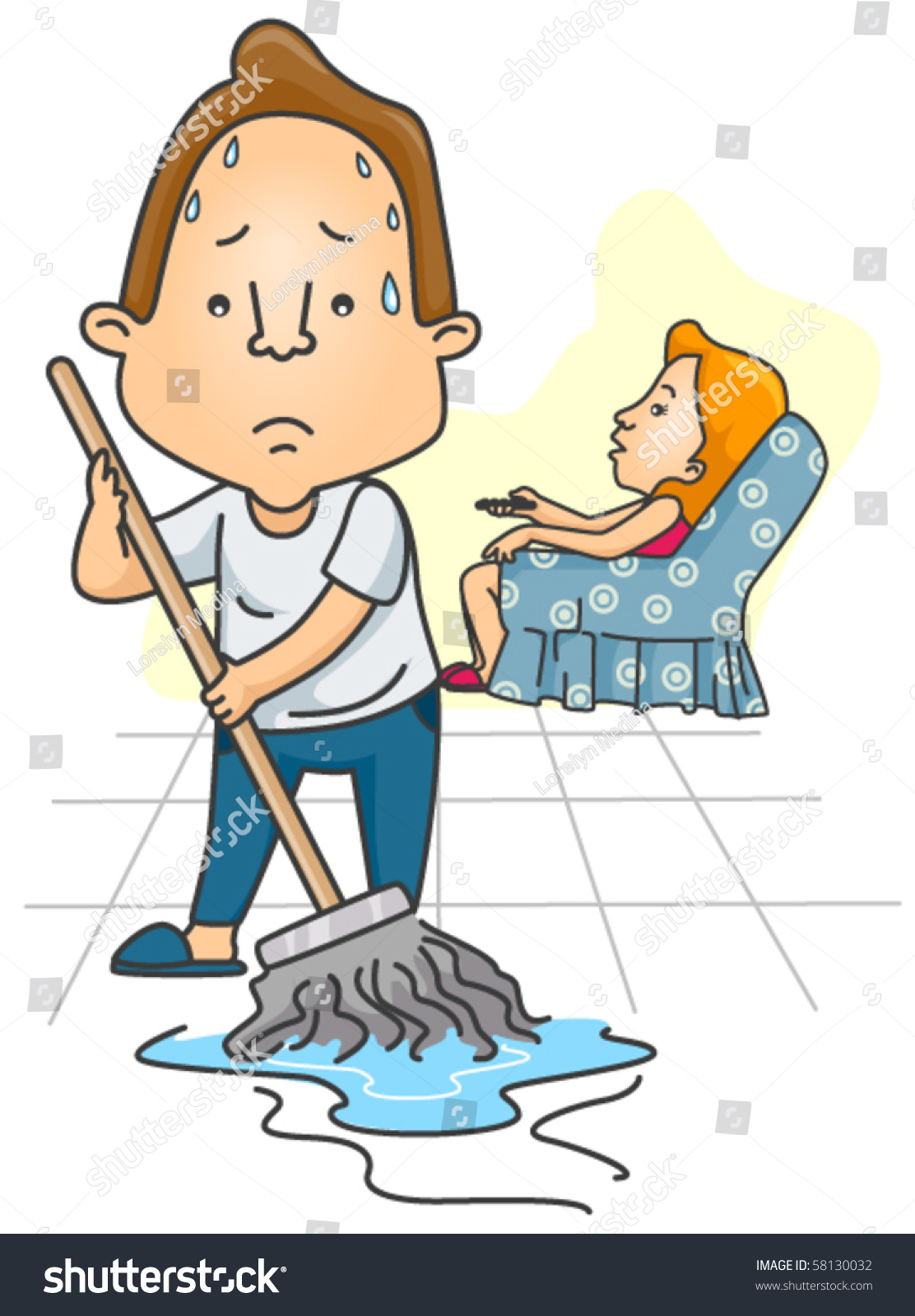 clipart man mopping floor - photo #5