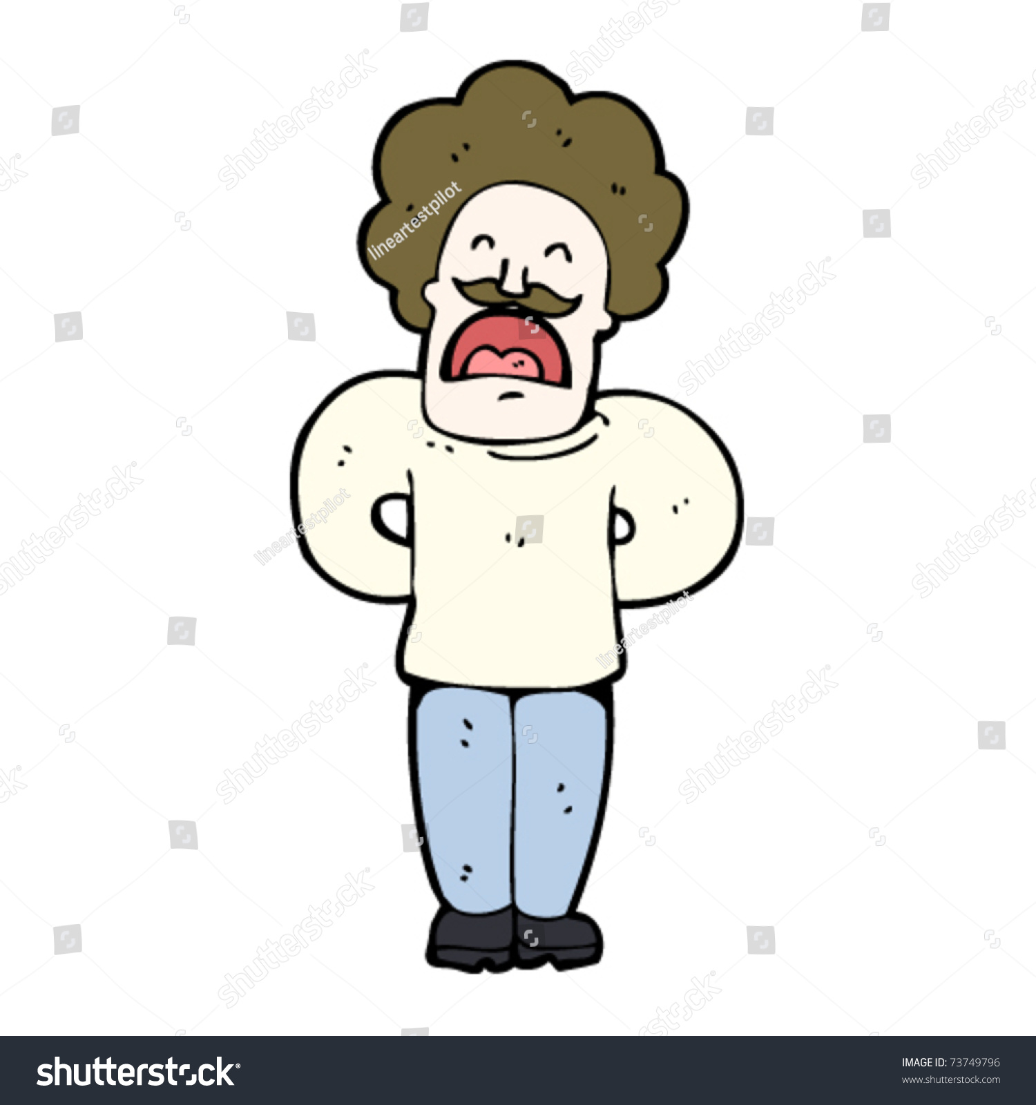 Man Talking Cartoon Stock Vector Illustration 73749796 : Shutterstock