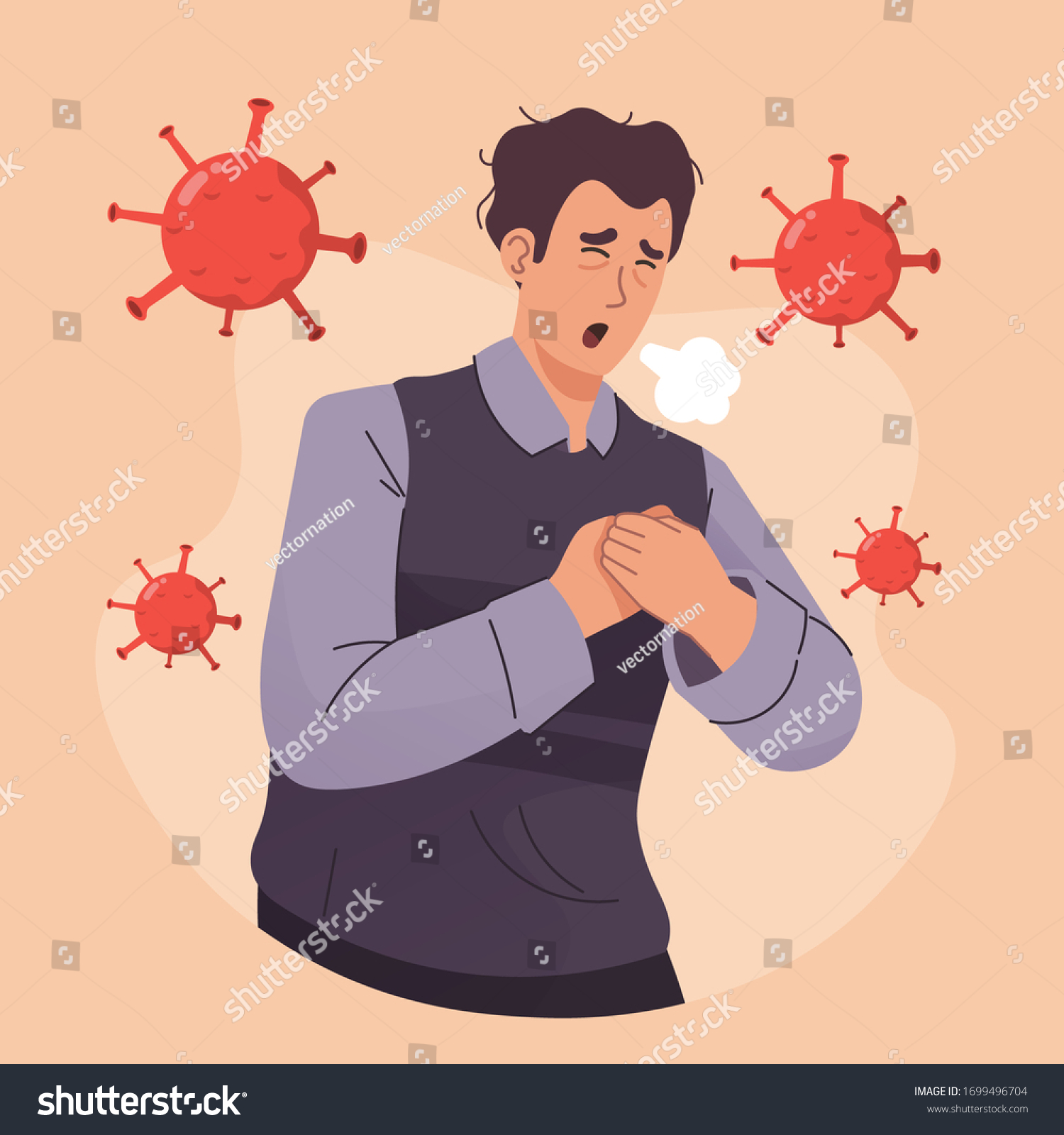 1 217 Breathing Difficulty Vector Images Stock Photos Vectors