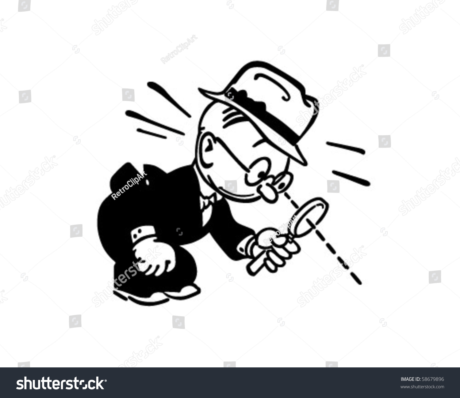 clipart man with magnifying glass - photo #5