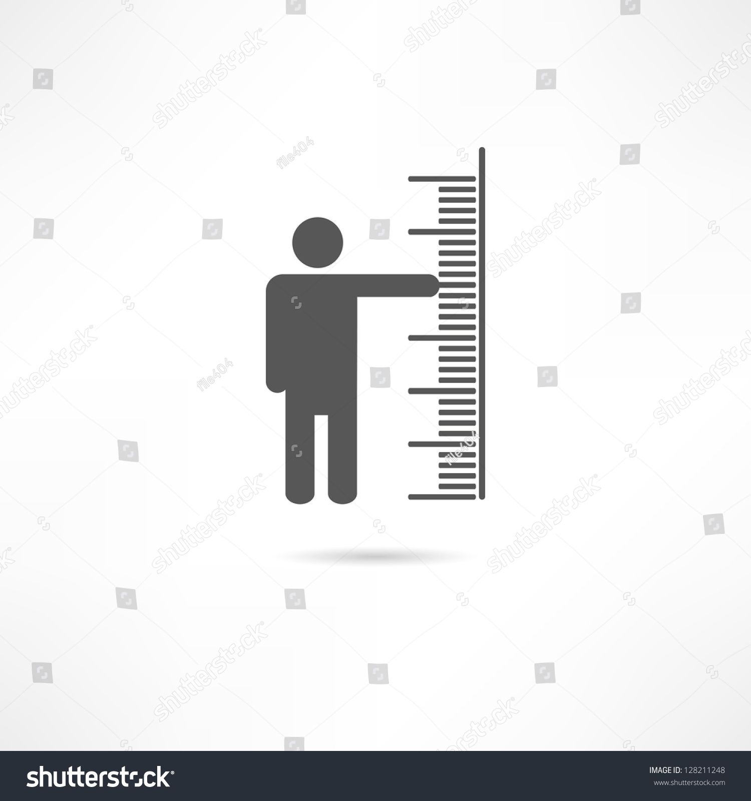Measurement Icon Stock Vector Illustration 128211248 : Shutterstock