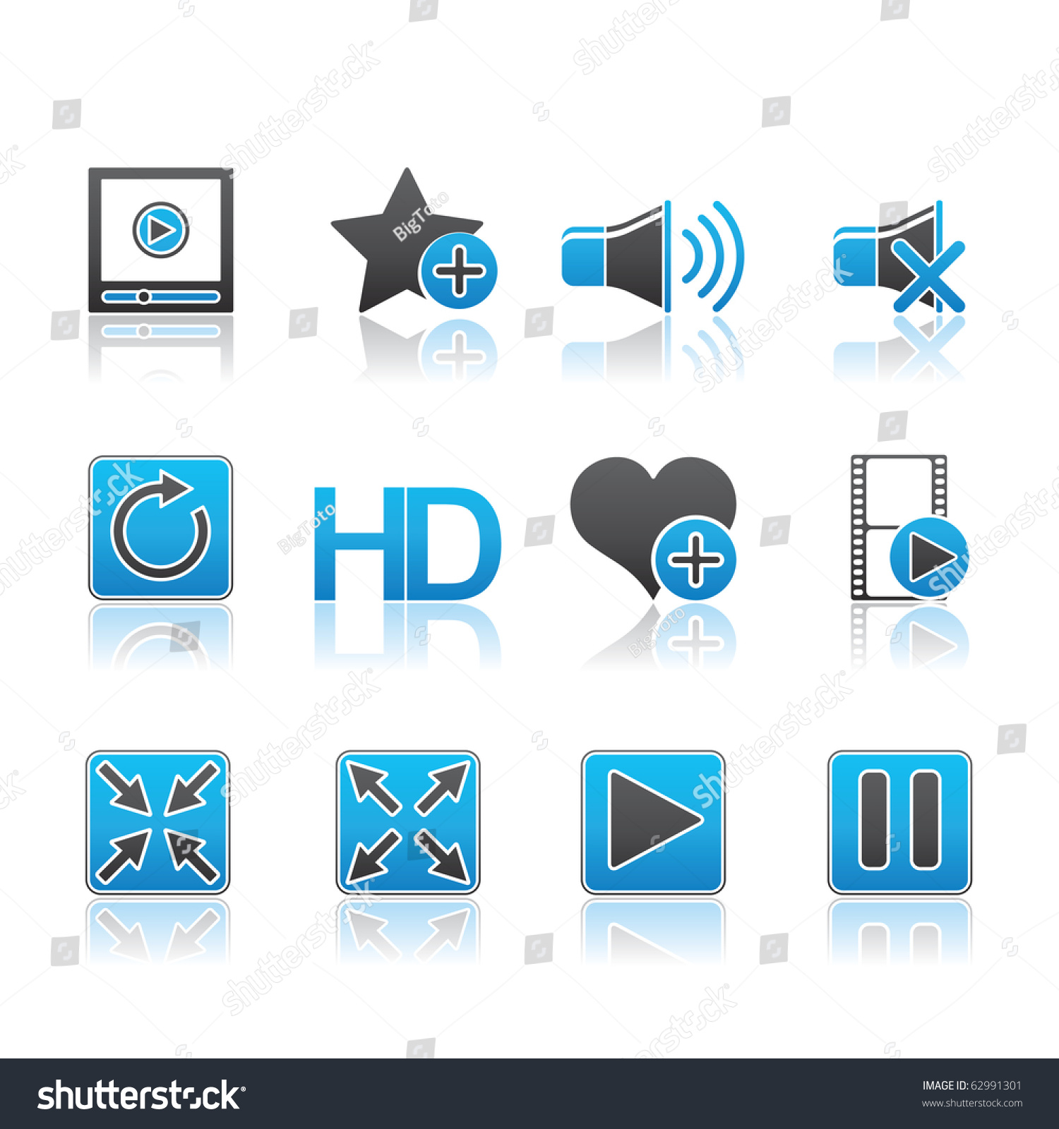 Eps Format Edit | media player icon set 15 blue series vector eps 8 Eps Format Edit | media player icon set 15 blue series vector eps 8