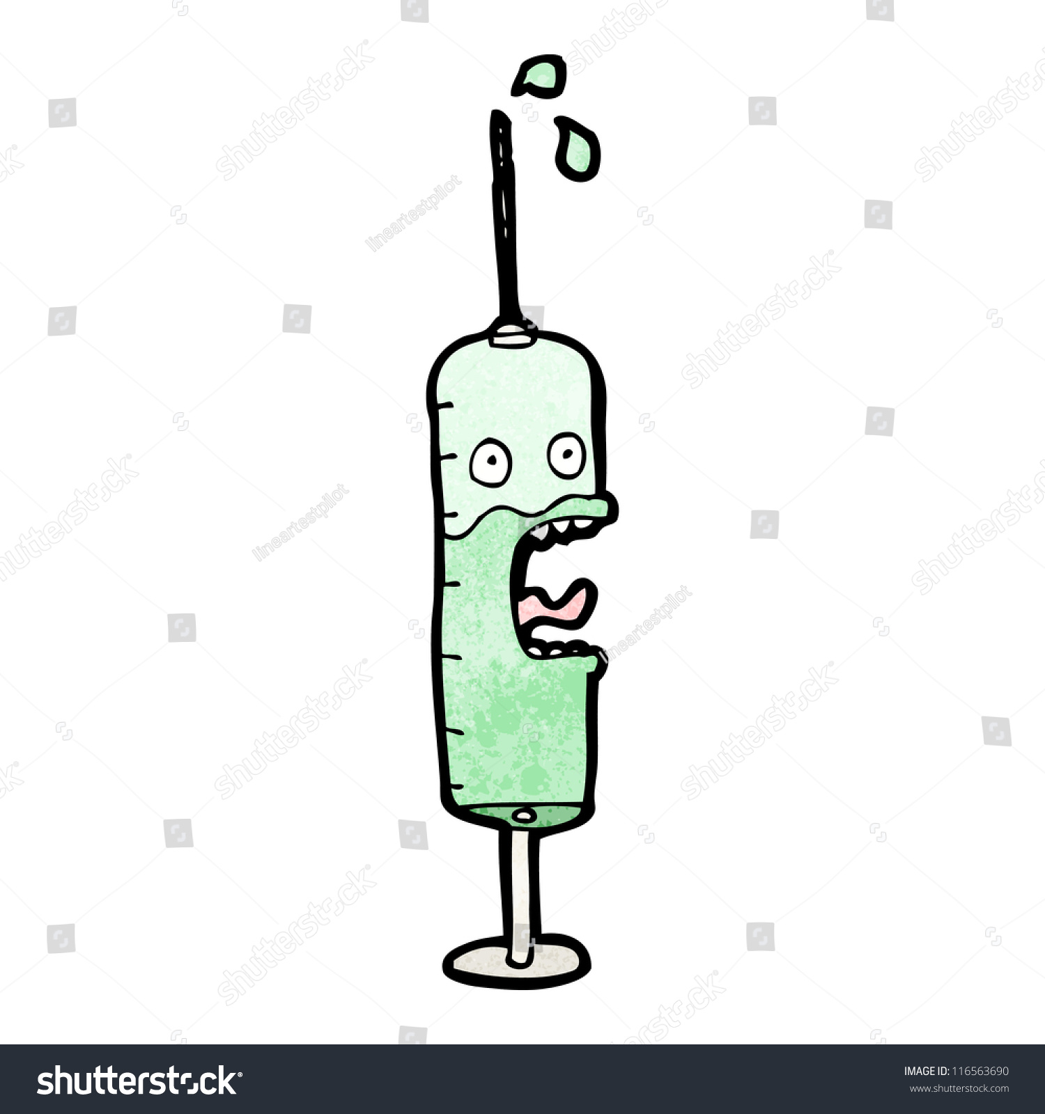 Medical Needle Cartoon Stock Vector Illustration 116563690 : Shutterstock