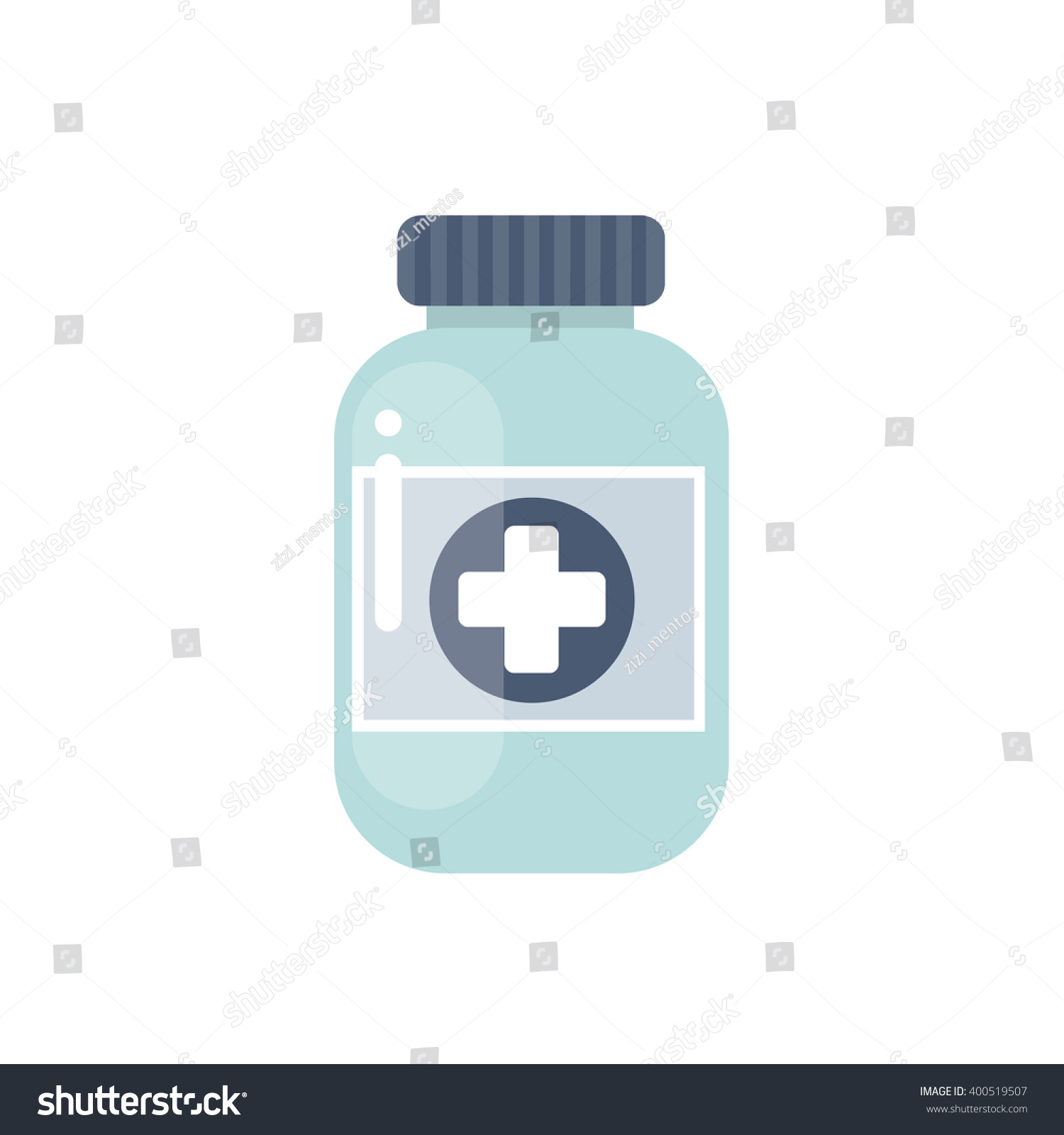 Medicine Bottle Icon. Vector Illustration - 400519507 : Shutterstock