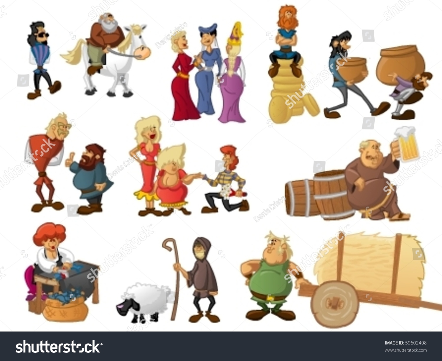 villagers clipart - photo #10