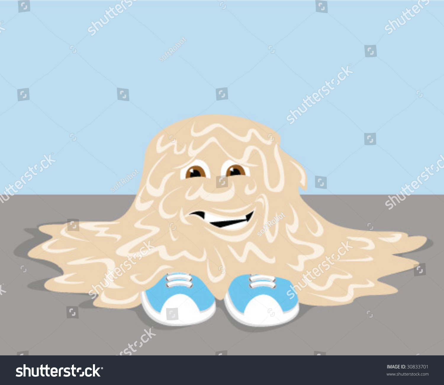 Melting Man Vector Illustration 30833701 Shutterstock