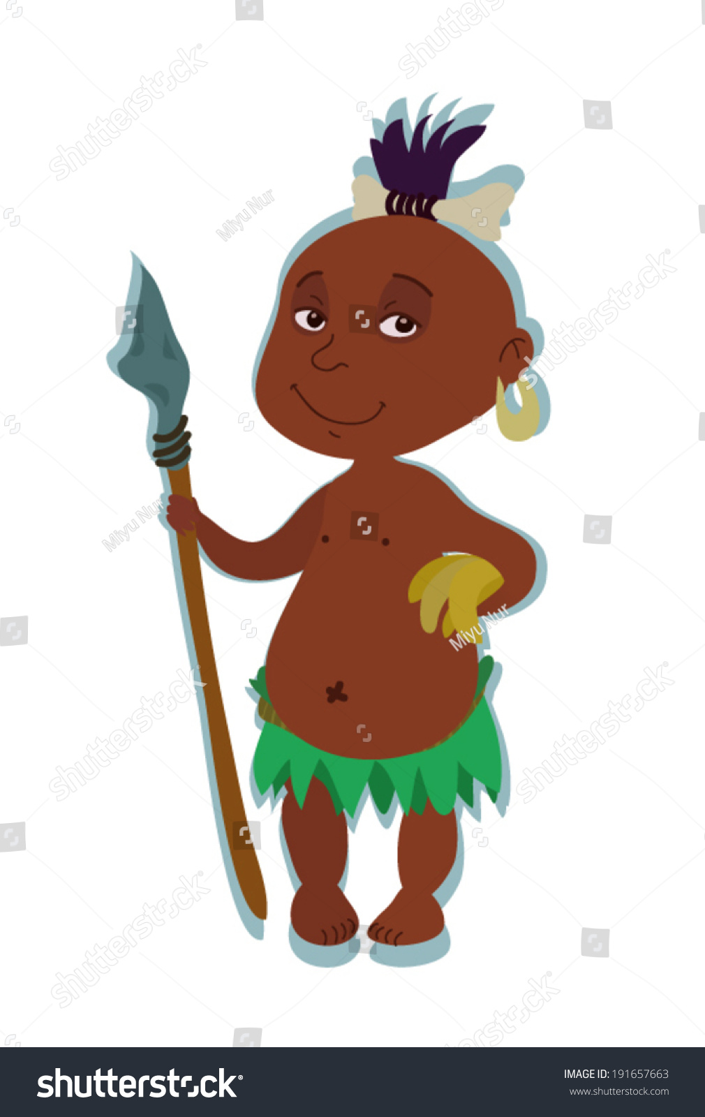 Merry Aborigine Stock Vector Royalty Free Shutterstock