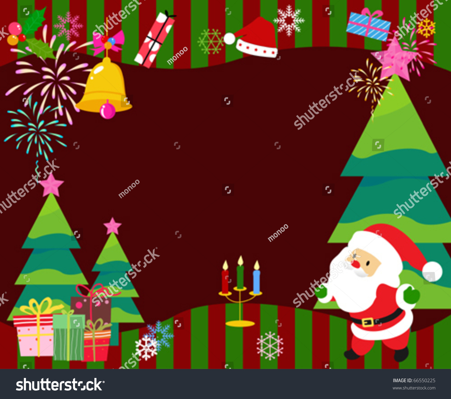 Merry Christmas Frame Stock Vector Illustration 66550225 : Shutterstock