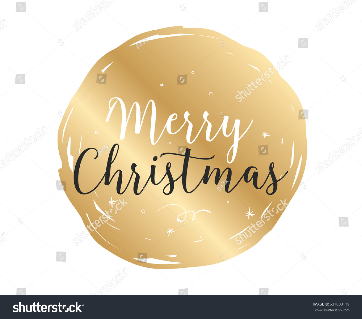 Merry Christmas Text Design. Vector Logo, Typography. Usable As Banner