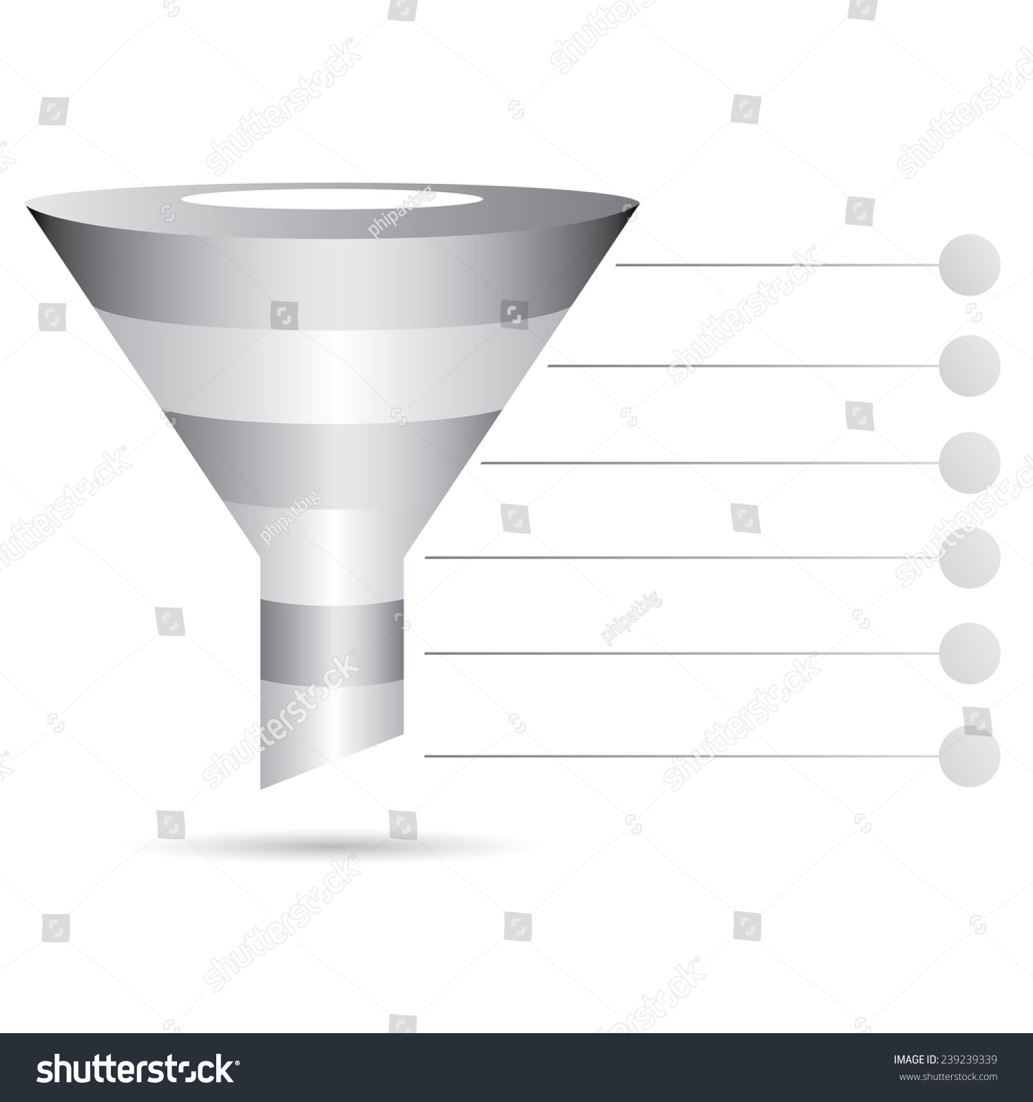 Metal Filter Diagram Funnel Diagram Marketing And Sale