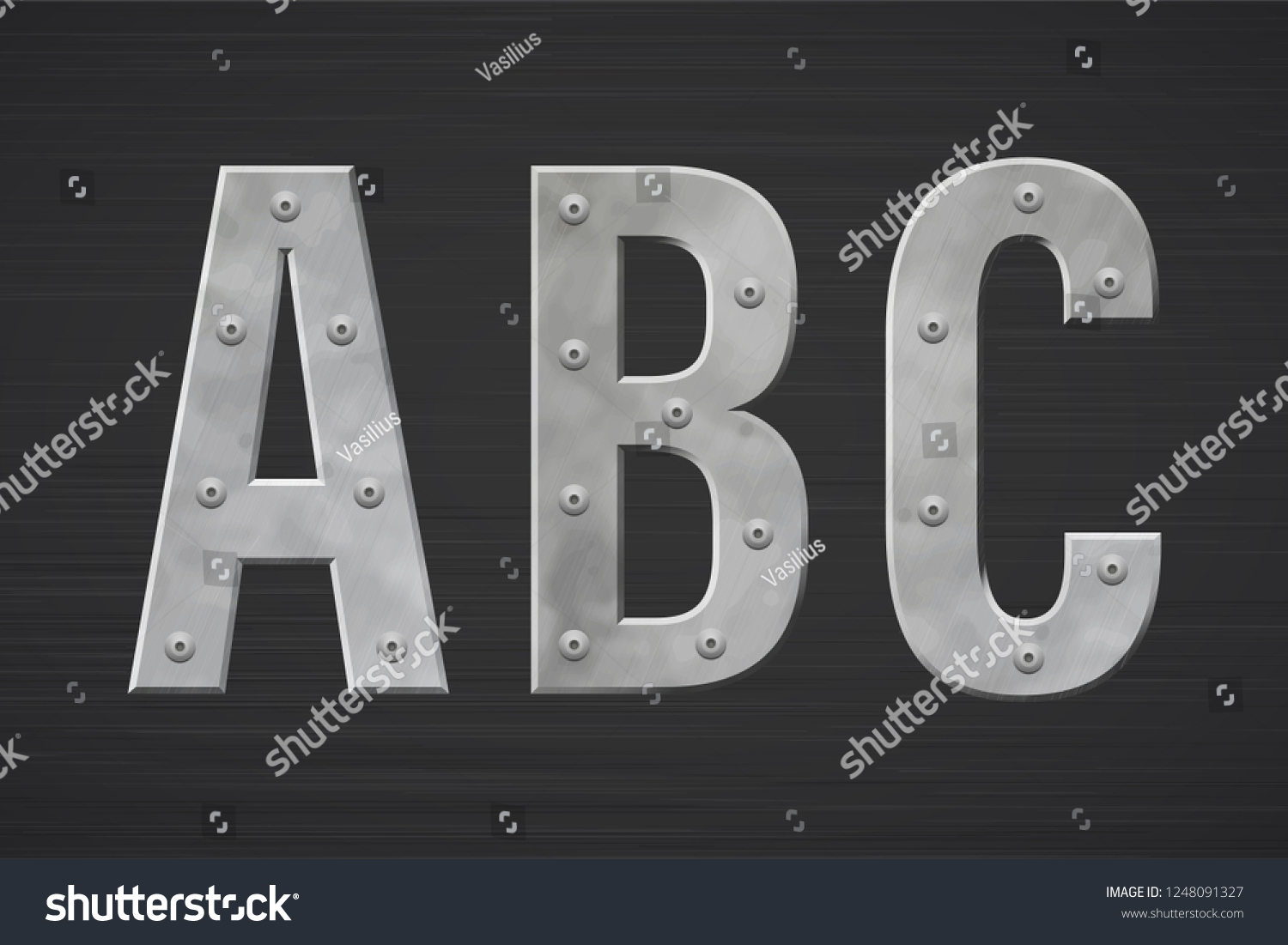 2 374 Steel Fonts With Rivets Images Stock Photos Vectors Shutterstock