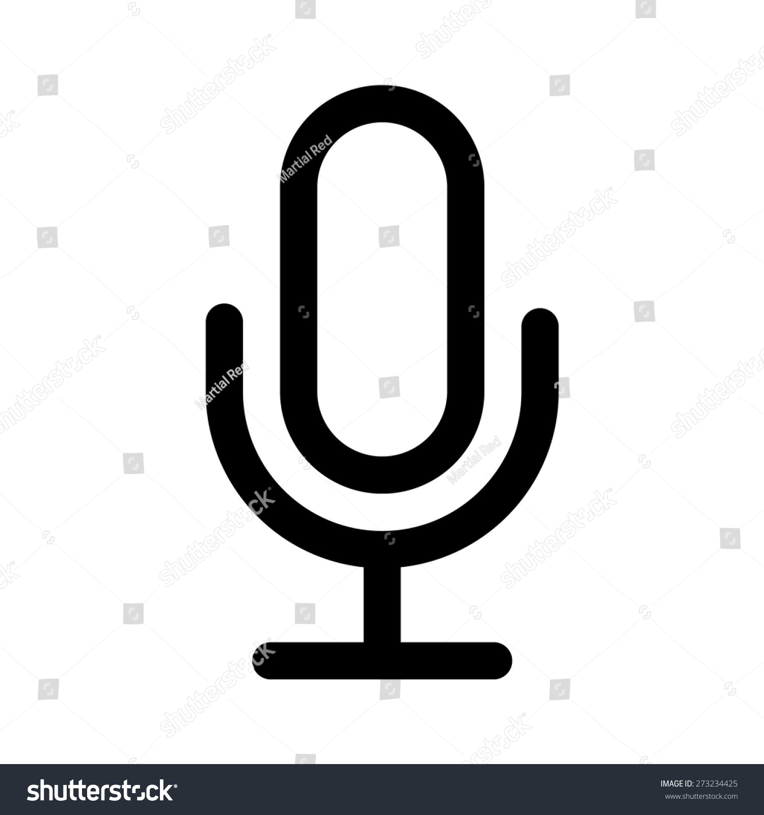 Microphone Speaker (Speech To Text) Line Art Icon For Apps And sites