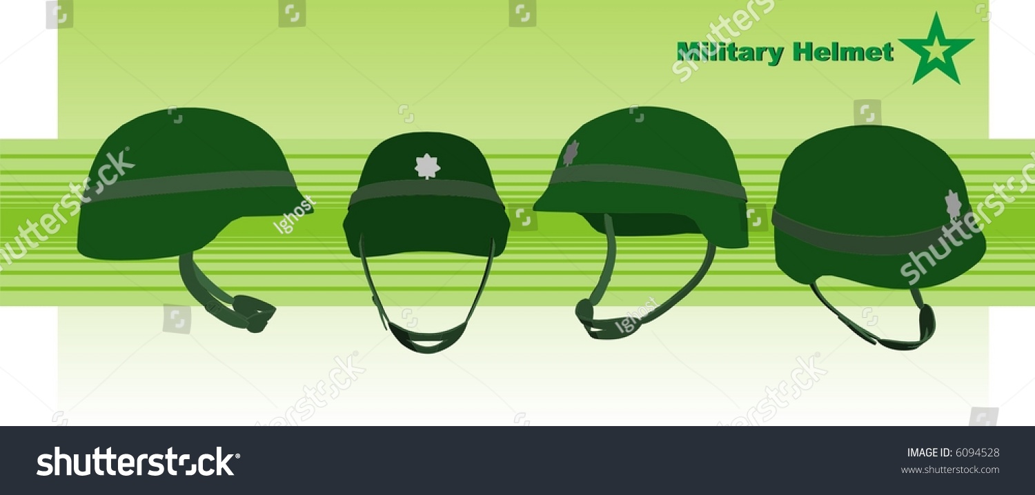 Military Helmet Vector - 6094528 : Shutterstock