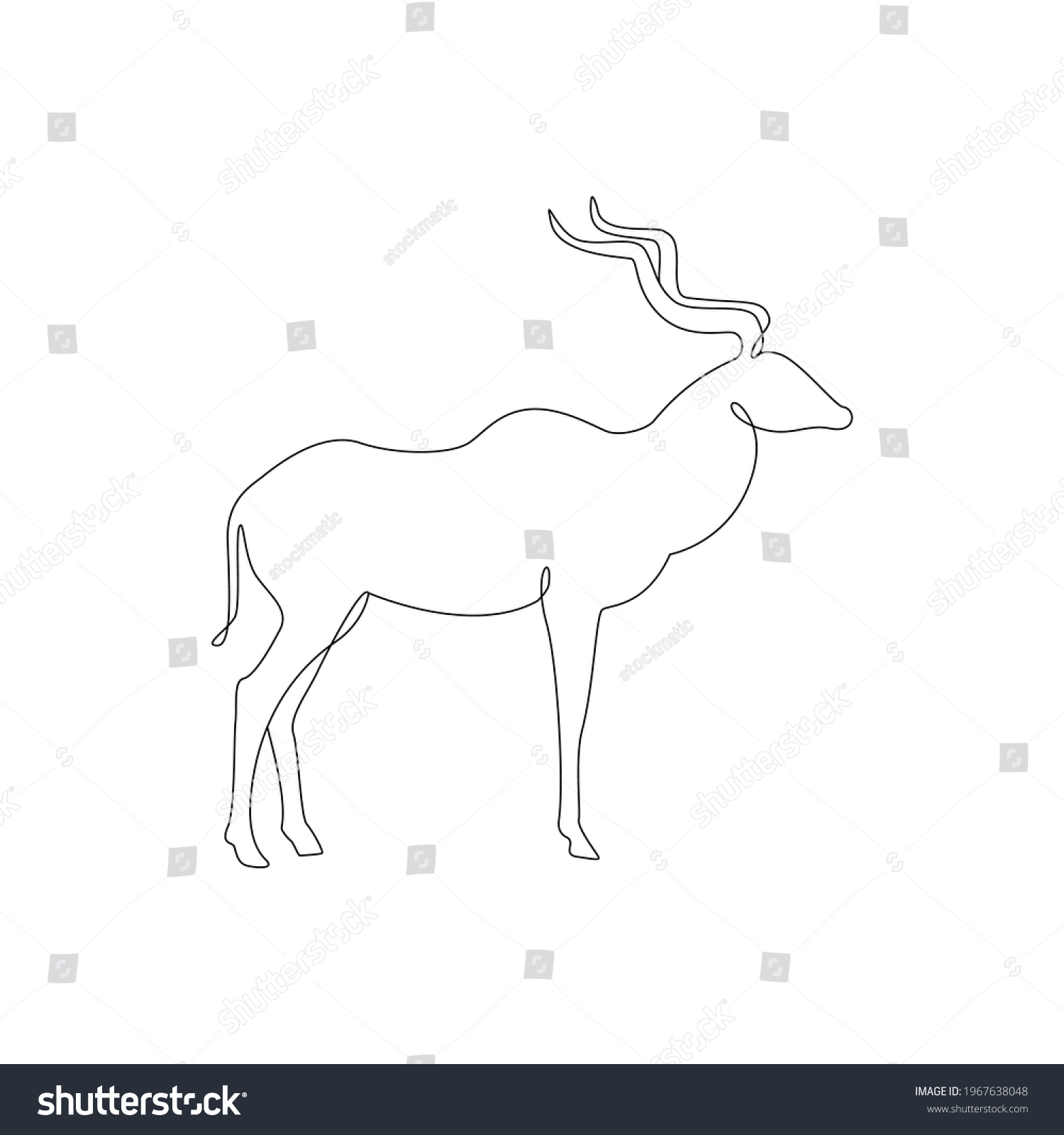 332 imágenes de Kudu drawing Imágenes fotos y vectores de stock