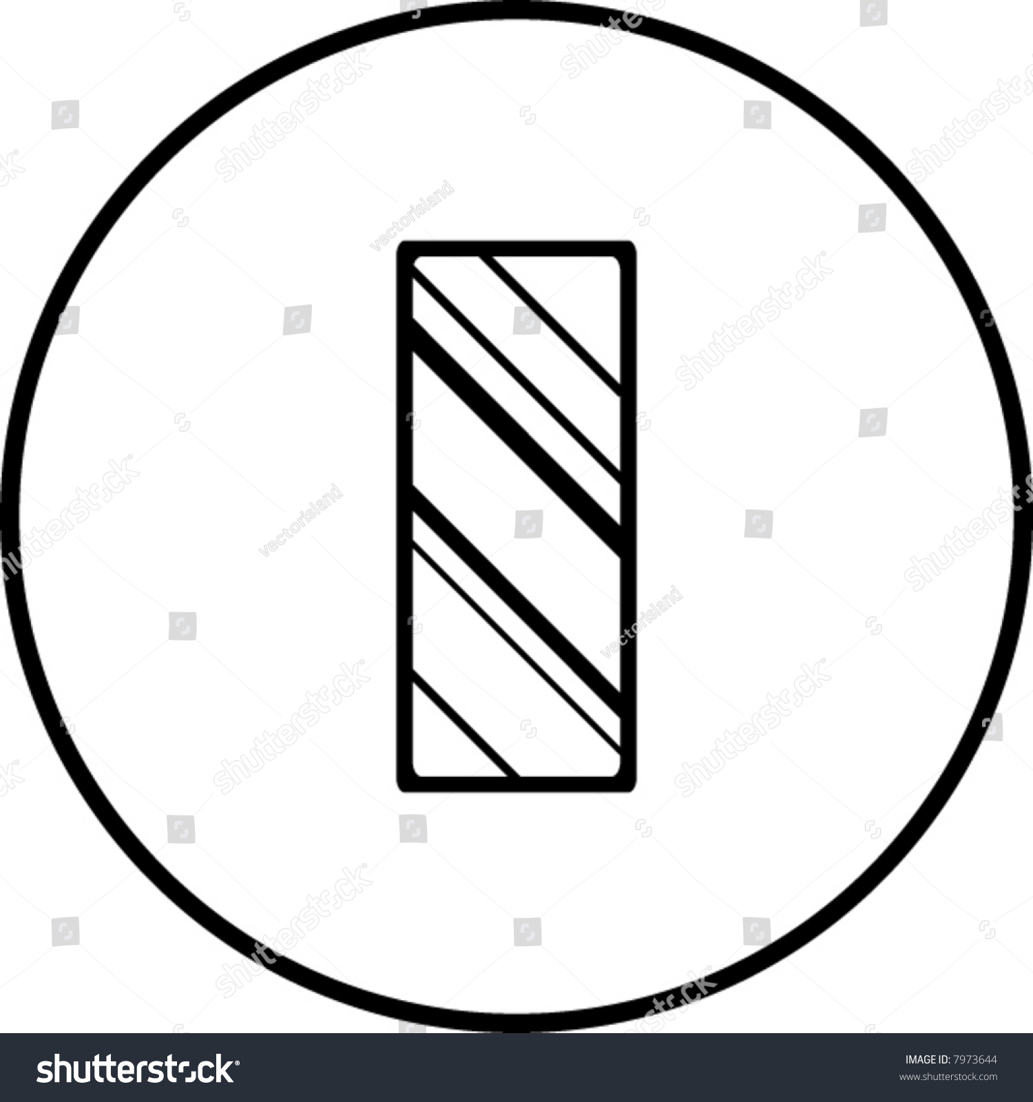 Mirror Symbol Stock Vector Illustration 7973644 : Shutterstock