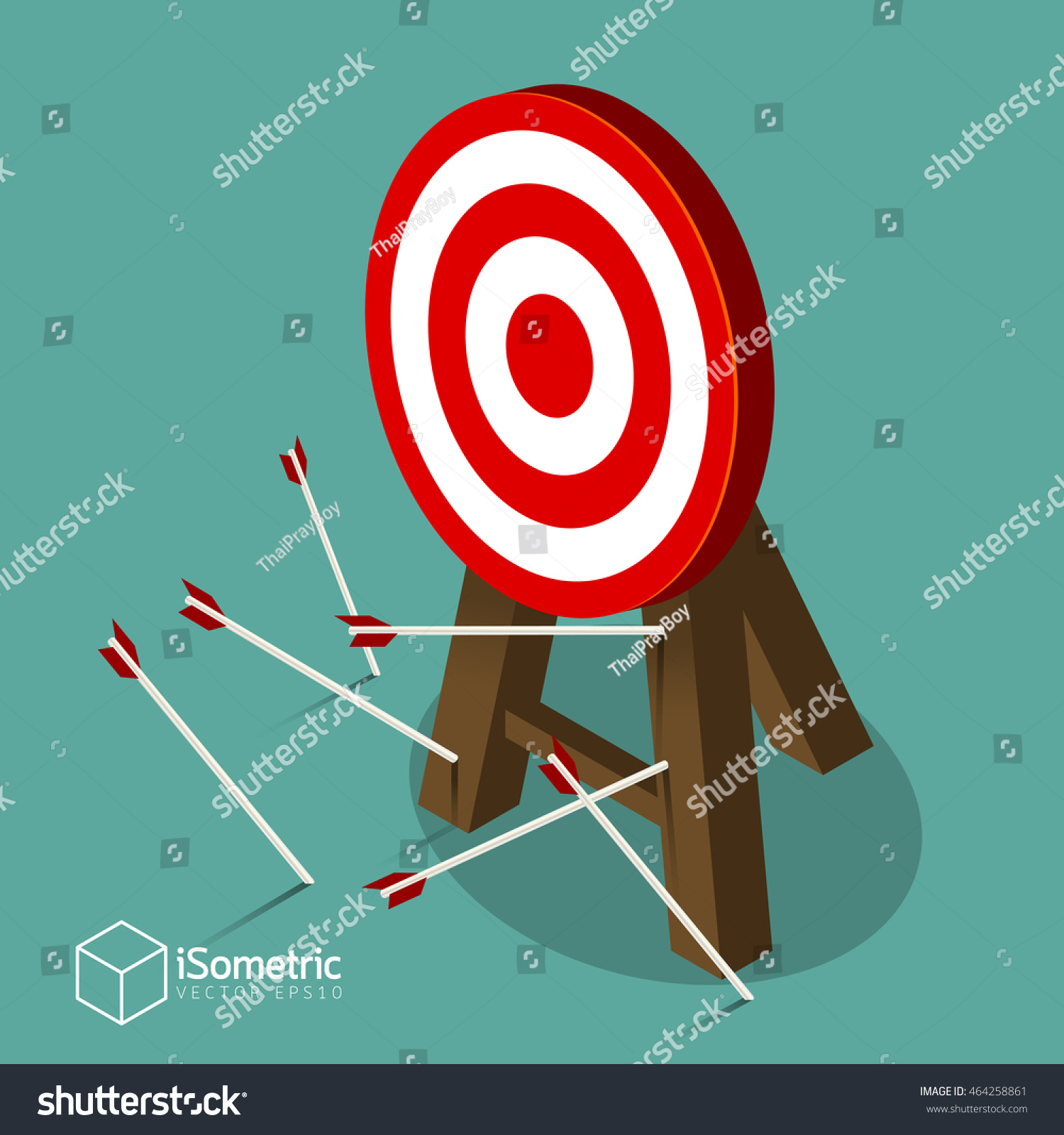 Miss Target Goals Vector Success Business Stock Vector Royalty Free