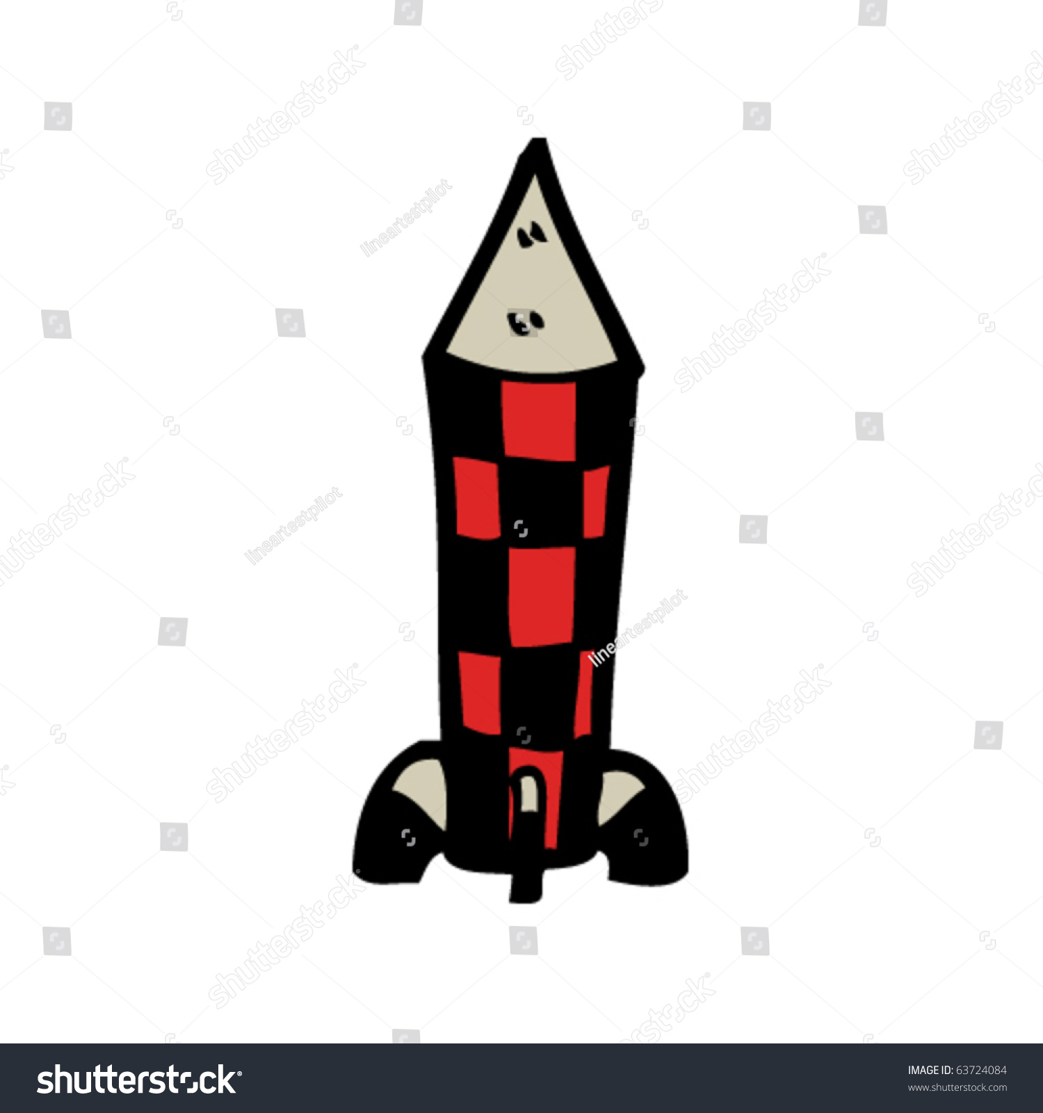 Missile Cartoon Stock Vector 63724084 - Shutterstock