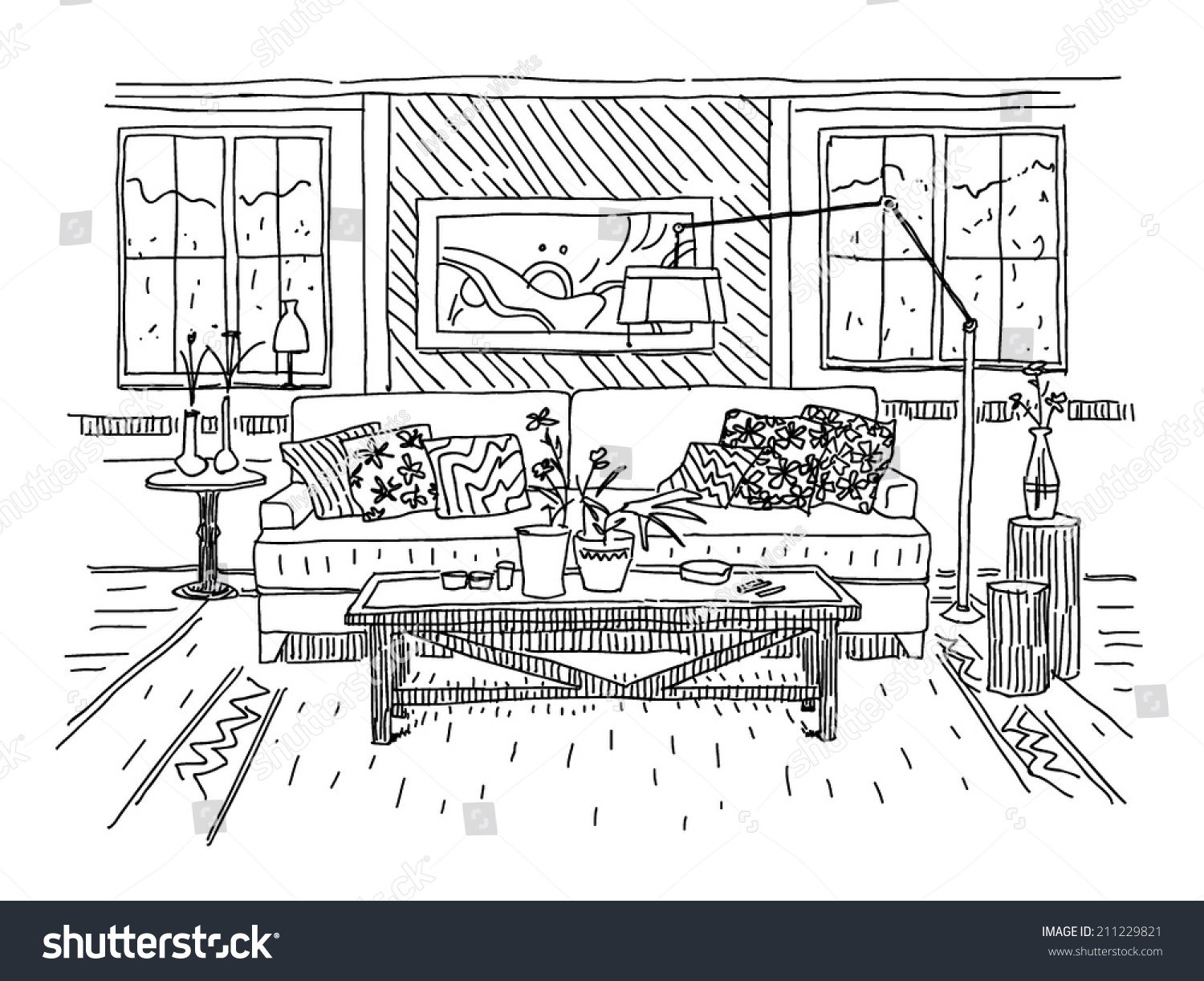 modern house drawing sketch Modern House modern house drawing sketch Modern House - ^