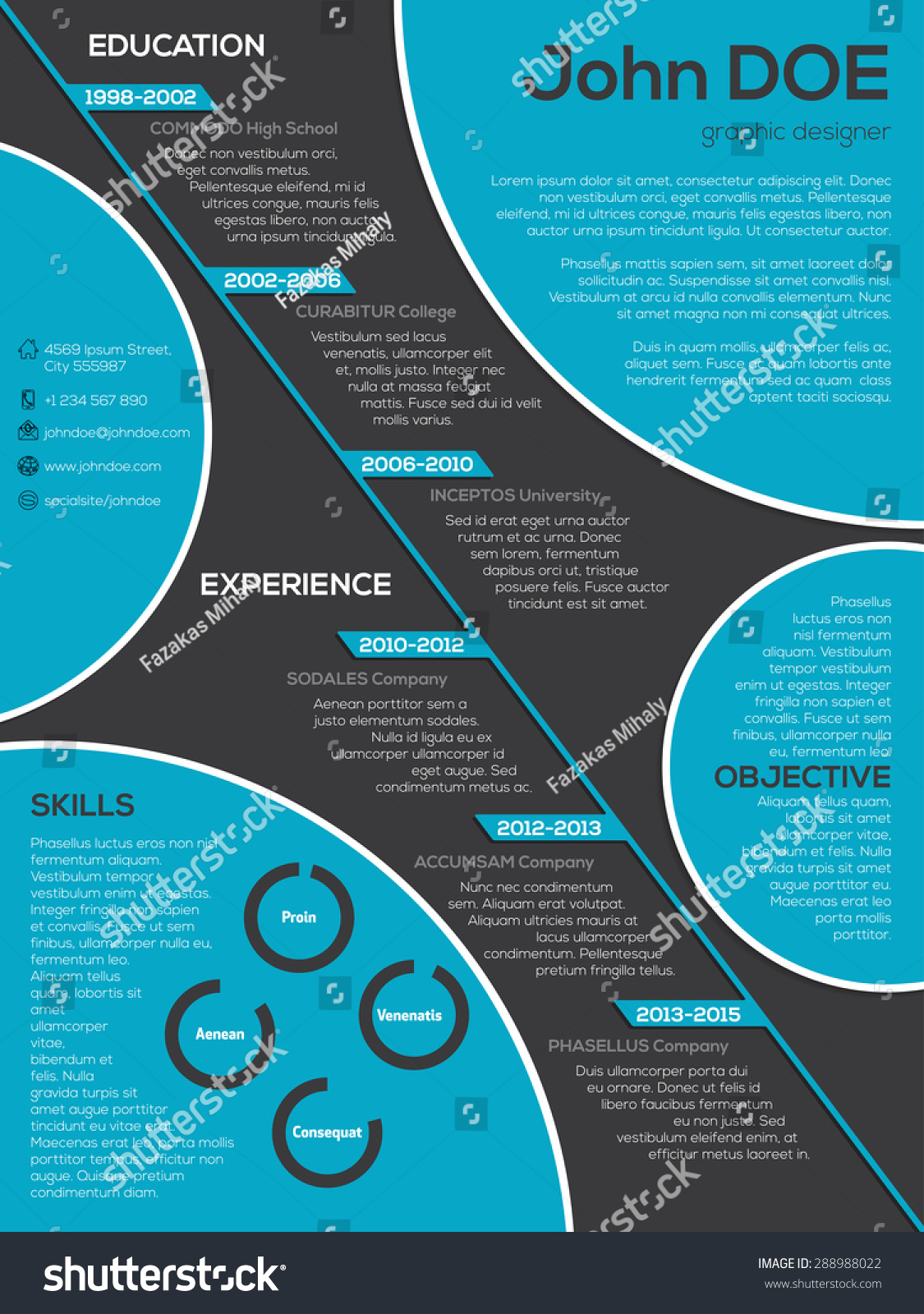 Cv template shutterstock picture