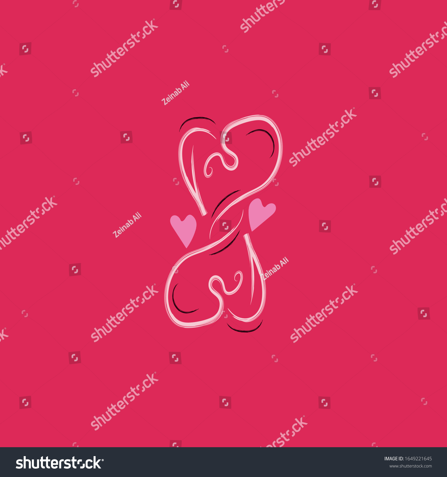 Mom Word Arabic Calligraphy Heart Line Stock Vector Royalty Free 32640 |  Hot Sex Picture